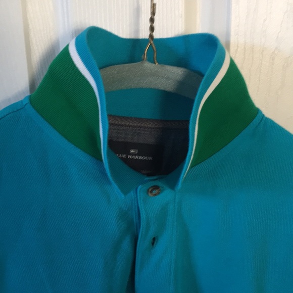 Blue Harbor Regular Fit Teal Polo - Picture 8 of 8